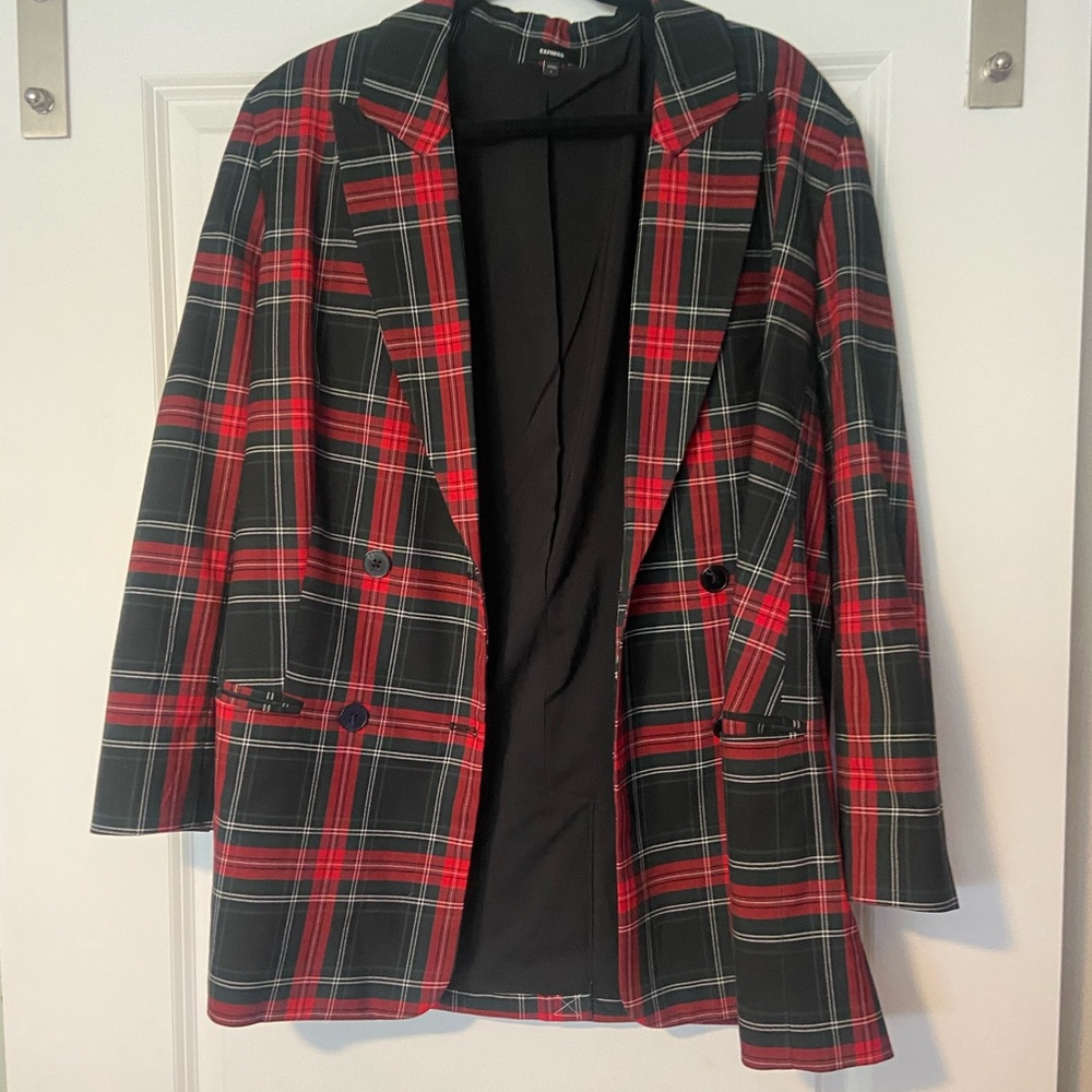 Express Plaid Blazer